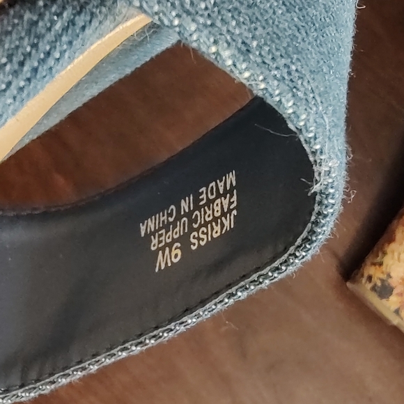 Jasmine denim floral wedges size 9 - Picture 3 of 11